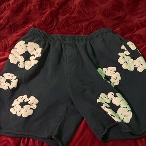 Kids Navy Floral Shorts